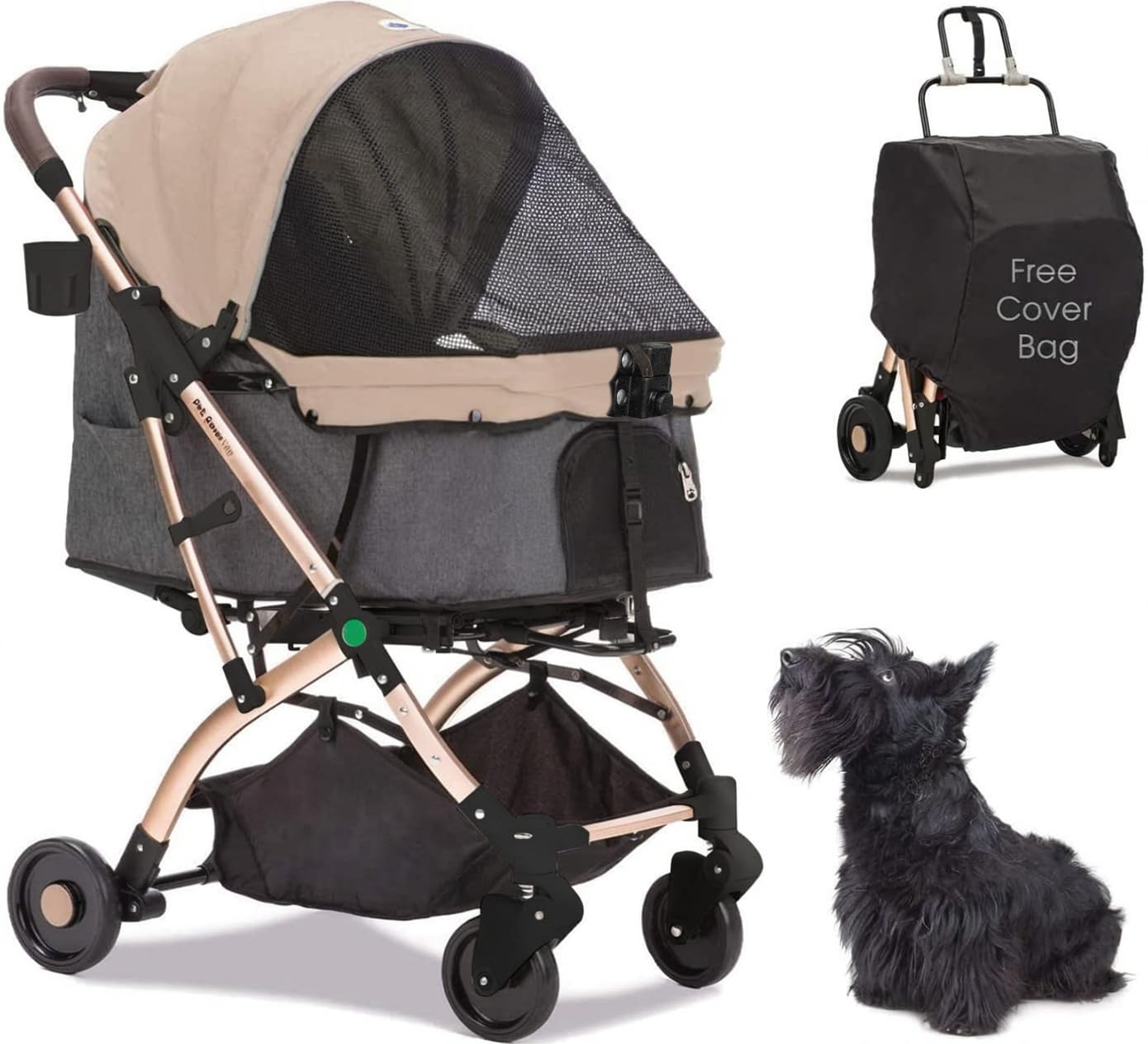 Amazon.co.jp: Totoro ball ペットカート 犬 バギー 4輪 犬用かーと